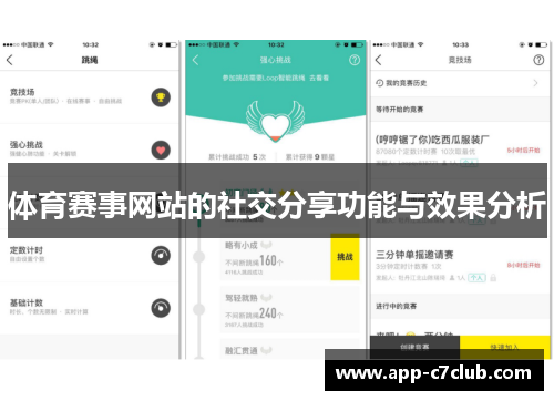 体育赛事网站的社交分享功能与效果分析